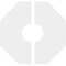Ekena Millwork Logan Architectural Grde PVC Contemporary Ceiling Medallion, Two Piece, 10"OD x 3"ID x 3 1/2"C x 1"P CMP10LG2-03000 - alternate 3